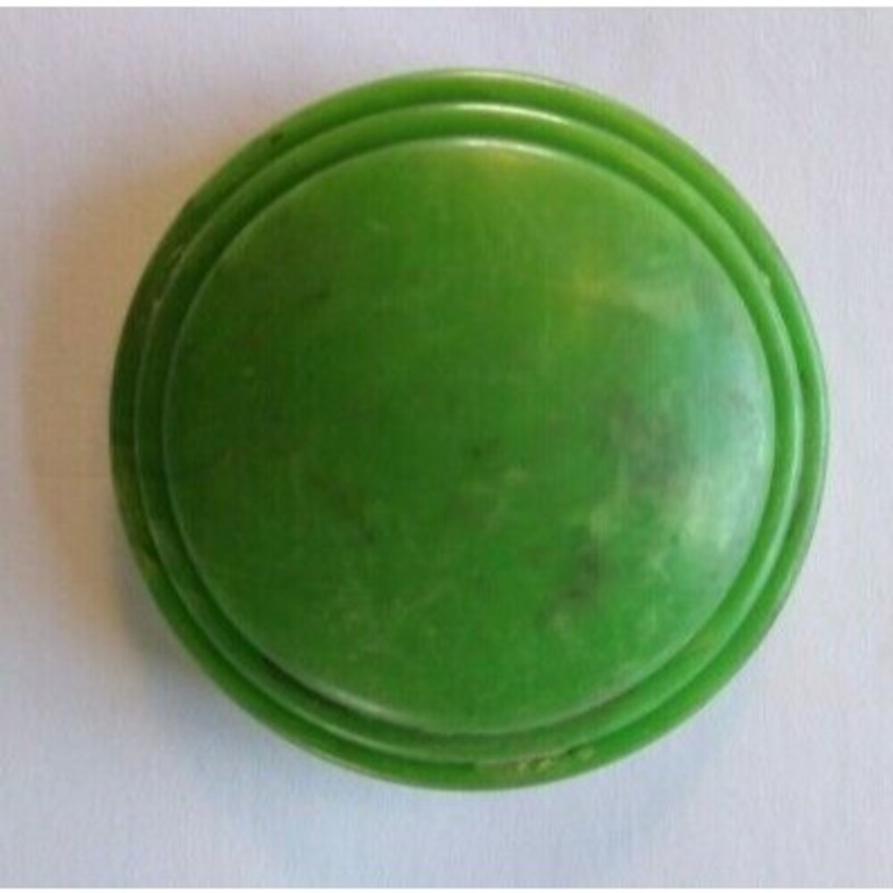 Pinball Machine Game Bumper Cap Vintage Original 1950s Green Marbleized Plain